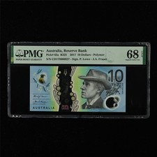 2017 Australia Reserve Bank 10 Dollars Pick#63a PMG 68 EPQ Superb Gem UNC