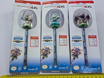 3x NINTENDO 3DS OFFICIAL SKYLANDERS STYLUS TOUCH PEN NEW JOB LOT SPYRO CHOP GILL
