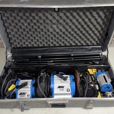 ARRI Fresnel Studio Light Kit 3-Pack with 650 300 Plus,150, Stands,Case Included