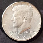 1964-P Kennedy Half Dollar 90% Silver Coin 50c Philadelphia Mint Circulated