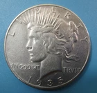 1935 P Peace Silver Dollar / 90% Silver / SK010