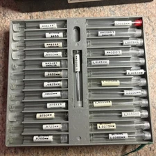 Deltronic 1mm 25 Piece Gage Pin Set  0.0025mm increments (0.0001")