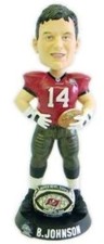 Brad Johnson Tampa Bay Buccaneers Super Bowl 37 Ring Bobblehead Forever NFL COA