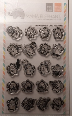 Mama Elephant ''Little Dog Agenda'' Klarsicht Stempel 10,5x15,5cm