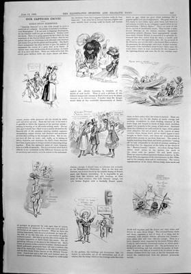 Old Print Earls Court Exhibition Great Wheel Playing Fish Pen-Y-Llyn 1899 19th