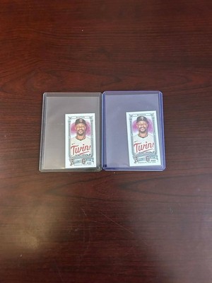 2025 Topps Allen and Ginter Byron Buxton No Number Mini A&G Back & Reg A&G Back