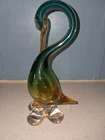 Vintage Murano Glass Duck. Hand Blown In Murano Italy. Stunning!