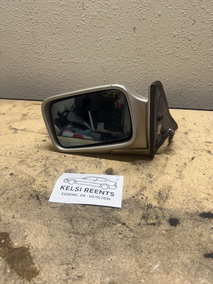 Espejo retrovisor eléctrico para puerta izquierda BMW E30 genuino - bronceado - fabricante original temprano Foto 3 de 4