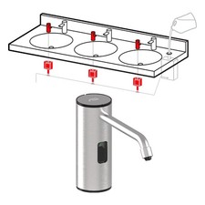 ASI 0389-1AC Deck Mounted Electronic Top-Fill Foam Soap Dispenser - Stainless