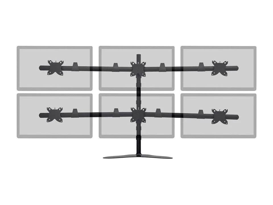 Monoprice Hex (6) Monitor Free Standing Desk Mount for 15~30in Monitors - Image 2 of 4