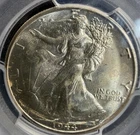 1944-S 50C Walking Liberty Half Dollar PCGS MS64+ Detail Beauty Hints of Toning