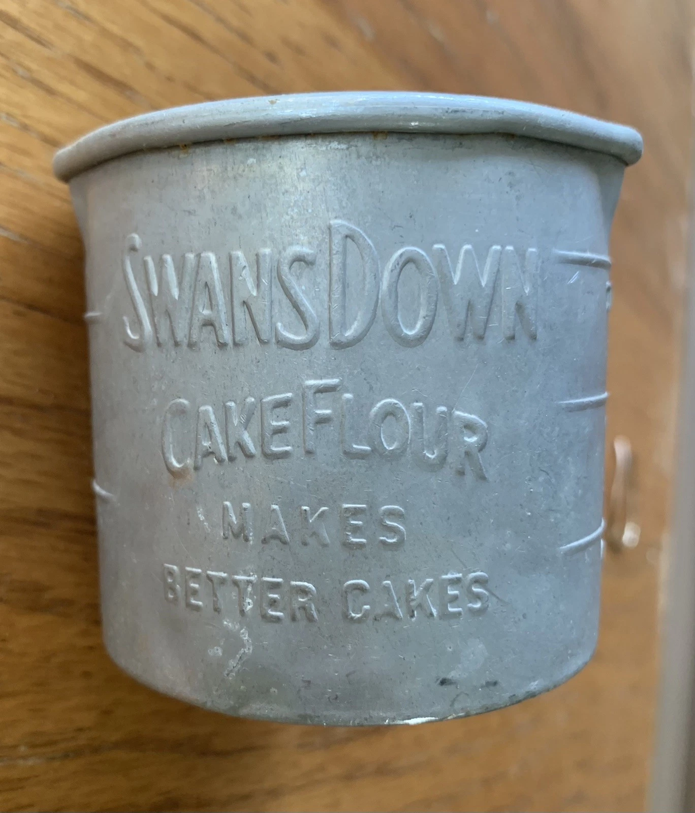 Vintage Swans Down Cake Flour Standard Aluminum Measuring Cup Kitchen Decor