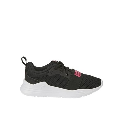 PUMA Wired Run Lace Up  Toddler Girls Black Sneakers Casual Shoes 37421620