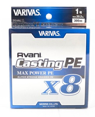 Varivas P.E Linie New Avani Max Power Casting X8 300m P.E 1 20.2lb (8531)