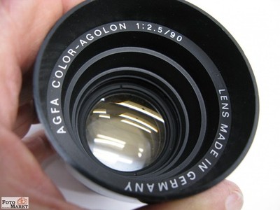 Agfa Color-Agolon 2,5 / 90 mm Objektiv für Carousel Diaprojektor Tubus 52 mm