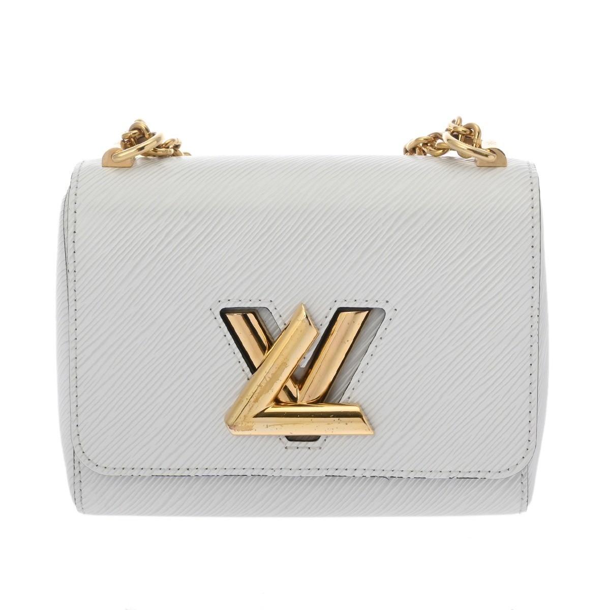LOUIS VUITTON Twist PM M54278 Epi leather Blanc Women Shoulder Bag