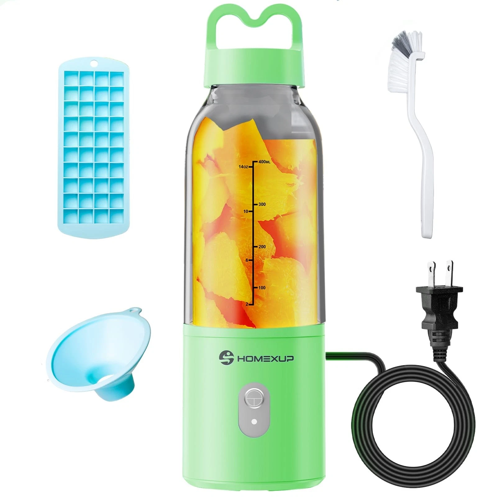 Portable 14OZ Juicer， High-Powered at 175W for Smoothies, Ice Blending, Juici...