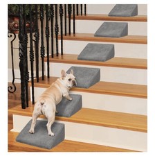 6 Pack 40D Density Foam Dog Ramp for Stairs Suits for Small Pets Dogs Cats- Grey