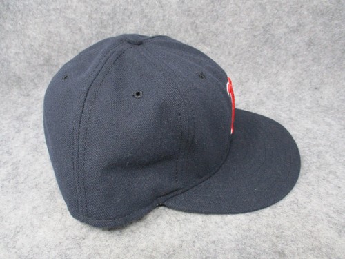 Boston Red Sox Hat Cap Fitted Mens 7 3/8 Navy Blue Red MLB Baseball New Era - Picture 4 of 11
