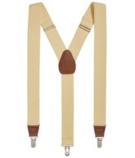 Club Room Mens Clip Medium Suspenders, Yellow, One Size
