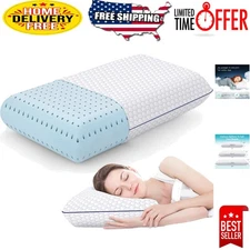 Comfortable Memory Foam Pillow - Perfect for All Sleep Positions - Standard Size