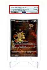 2025 Pokemon Destined Rivals Team Rocket's Meowth 203/182 IR PSA 9 Mint on eBay