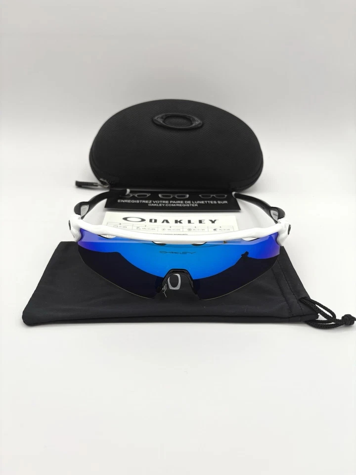 Lente polarizada Oakley Radar EV Path Prizm azul zafiro marco blanco OO9208-09 Foto 3 de 4