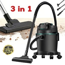 2500W 20L Vacuum Cleaner Wet and Dry Bagless Cylinder Powerful Compact Cleaning