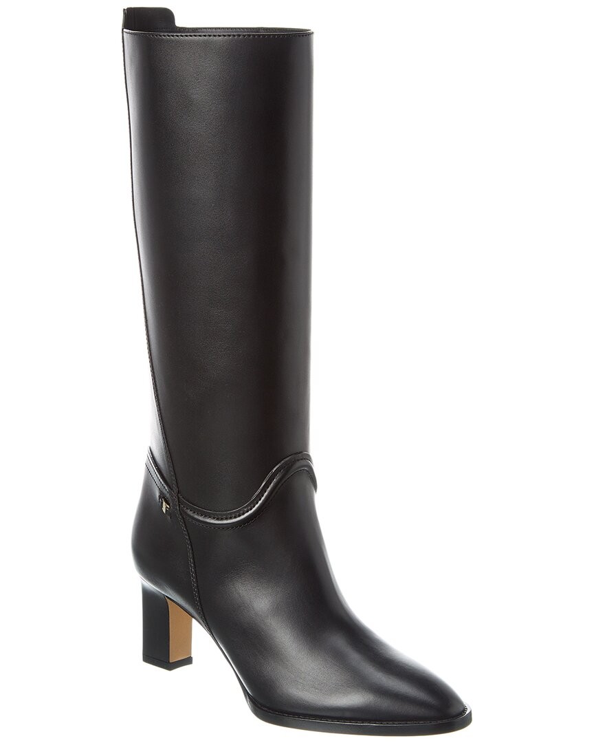 Dnu Pack Ferragamo Torris Leather Boot Womens Black 6 111290₽