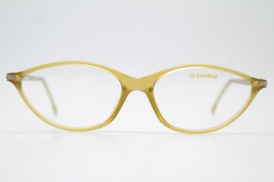 Vintage Glasses JIL SANDER 500-410 Brown Gold Oval Eyeglass Frame