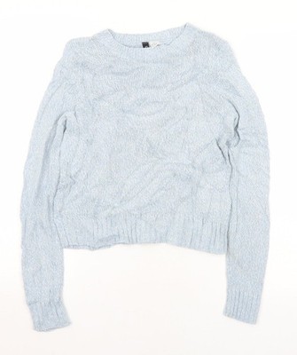 Pullover Pulli Damen UK Größe XS Divided Blau