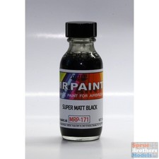 MRP171 MRP/Mr Paint - Super Matt Black 30ml  for Airbrush only 