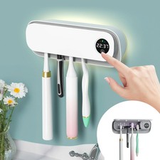 UV Toothbrush Holders for Bathrooms, Air DryingHolder Smart Home Bathroom Acc...