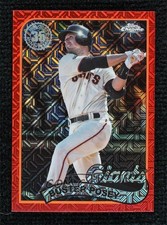 2024 Series 1 1989 Topps Chrome Silver Pack Red Refractor 3/5 Buster Posey lz7