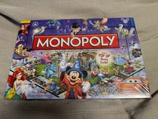 MONOPOLY Disney Theme Park Edition III w/ Pop-Up Disney Castle.