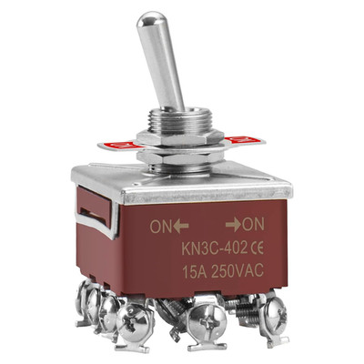 Metall-Kippschalter Wechselschalter, KN3C-402, zweipoliger Doppel-Umschalt-Schal