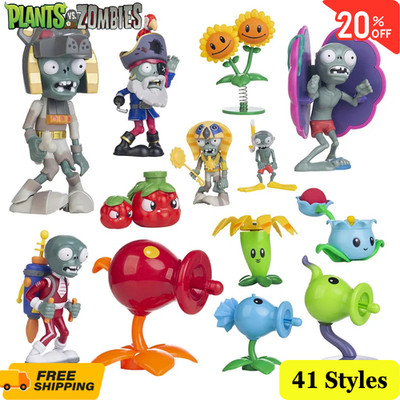 PLANTS VS ZOMBIES PVZ Boss Action Figures Model Pea Shooter Toys Dolls Shooting
