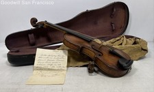 Antique 1753 Tomasso Carcassi Violin Italy w/ Gideon C. Lund Authentication COA