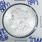 1897 BU UNCIRCULATED MORGAN SILVER DOLLAR AUTHENTIC U.S. MINT FREE SHIPPING 5766