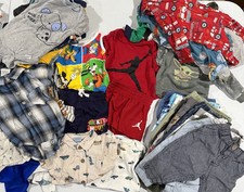 HUGE Lot 50 Mix Baby Boy Clothes 0-3 Months Infant  