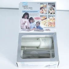 Vtg. Proctor Silex Super Shooter Plus Cordless Cookie Press & Food Decorator IB