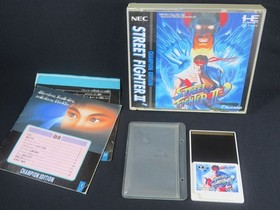pc engine Street fighter II dash 2 II'  ' NEC Japan hu card hucard game tested