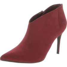 Journee Collection Womens Demmi Red Booties Shoes 7 Medium