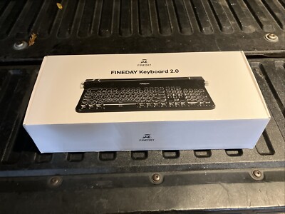 Fineday Wireless Keyboard 2.0 Bluetooth Retro Wireless Mechanical