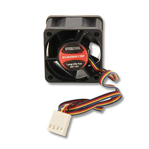 Evercool 40x40x28mm 12V PWM Fan with Connector - Coolerguys