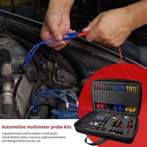 92PCS Automotive Multimeter Test Lead Kits Set Alligator Clip Probe Cable Tools - Picture 4 of 12