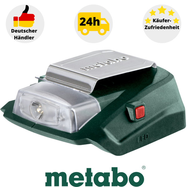 Metabo Pa 14.4-18 Akku-Power-Adapter 600288000 LED-USB Adapter Akku-Adapter Solo-image