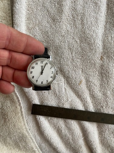 Vintage Timex Watch White Dial