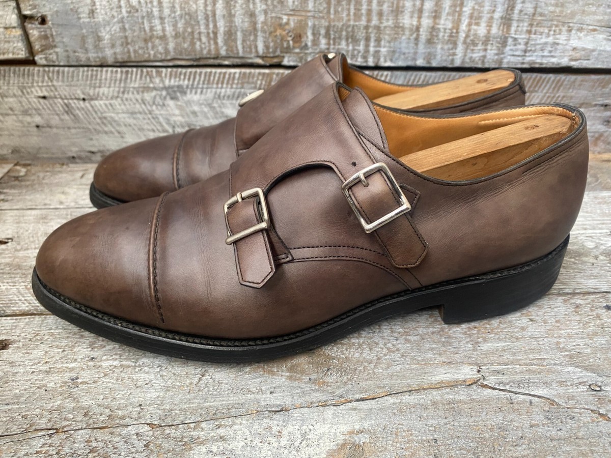 JOHN LOBB Men William II Double MonkStrap brown Museum Calf