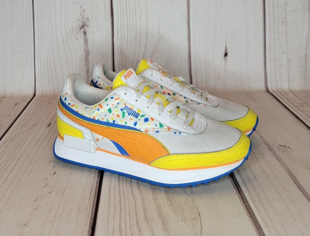 Puma Grade School Big Boy Retro Running Shoes Size 7C Multi 